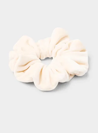 Simons Womens Large moir&eacute; velvet scrunchie