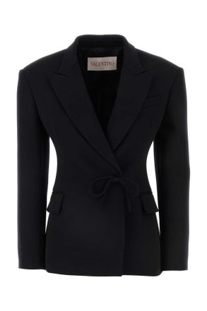 Valentino Garavani Womens Black Wool Blazer - Size EU 36 (Womens)