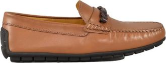 A.Testoni Leren Mocassin Schoenen - Heren - Loafers - Bruin - 40 EU - Leer - Schoenen
