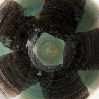 AM.PM Set van 4 sauskommen van gestreept aardewerk, diameter 9 cm, VIANA