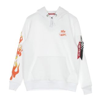 Alpha Industries Heren, Sweatshirts & Hoodies, Wit, Maat: XL Lame