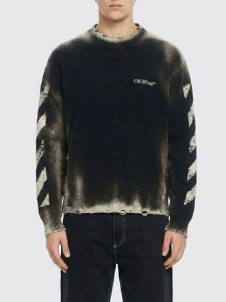 Off-white Pullover girocollo Off-White in cotone effetto used