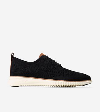 Cole Haan Mens 2.ZER&Oslash;GRAND Stitchlite Wingtip Oxford Shoes - Black Size 11.5