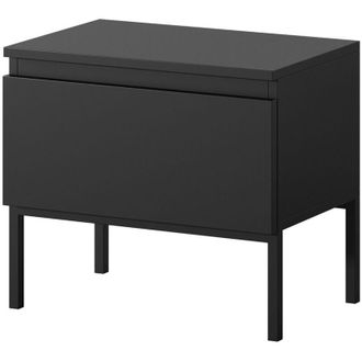 Selsey Selsey Bemmi - Mesita De Noche - Negro Con Patas Negras