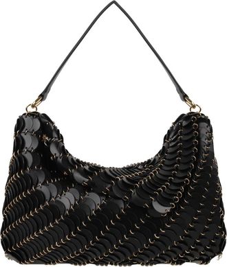 Paco Rabanne Ronde Schijven Schoudertas - Dames - Schoudertassen - Zwart - ONE Size - Leer - Tassen