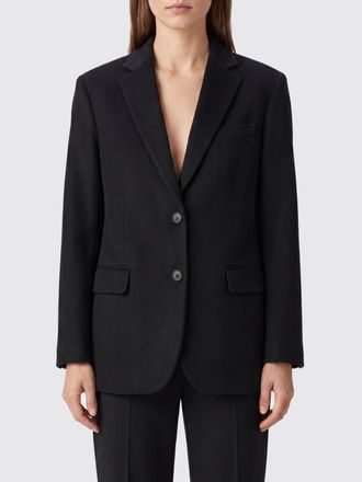Anine Bing Blazer monopetto Quinn in misto lana e cashmere con revers