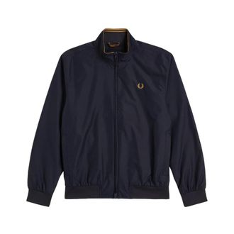 Fred Perry Brentham Jacket - Heren - Bomber jackets - Blauw - S - Polyester - Jassen