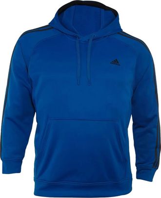 adidas Hoodie van fleece stof - Blauw