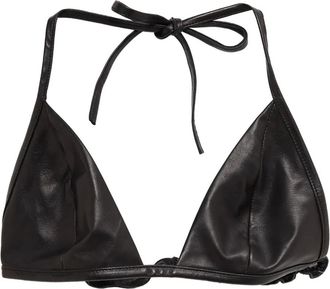 Rick Owens Top in pelle - Nero