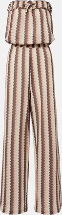 Melissa Odabash Viv striped jumpsuit
