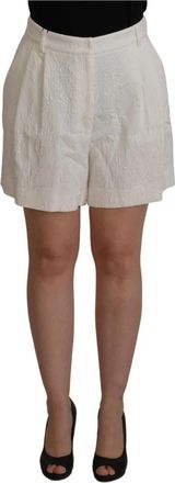 Dolce & Gabbana Short Shorts - Dames - Bermuda - Wit - 2XL - Korte Broeken