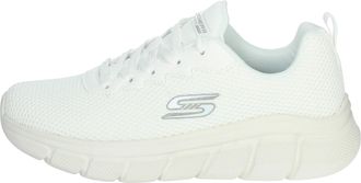 Skechers Mens Bobs B Flex Chill Edge Trainers, Off White Knit, 8.5 UK