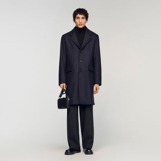 Sandro Wool and cashmere coat