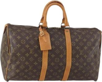Louis Vuitton Pre-owned Vintage Weekendtas - Dames - Vintage Weekendtas - Bruin - ONE Size - Vintage