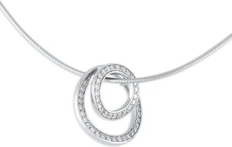 Movado Collana in oro bianco 18 carati - Grigio