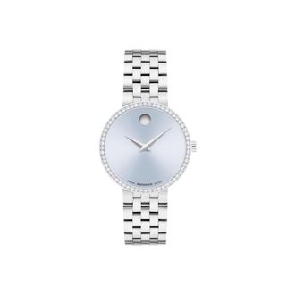 Movado Museum Quartz Blue Dial Ladies Watch 0608066