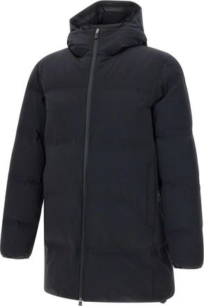 Herno New Impact Lange Donsjas - Heren - Gewatteerde jassen - Zwart - M - Polyester - Jassen