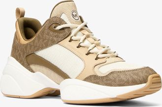 Michael Kors Bowie Signature Logo and Mesh Trainer