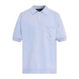 Dsquared2 Polo Shirts, male, Purple, Size: 2XL Polo with Pocket