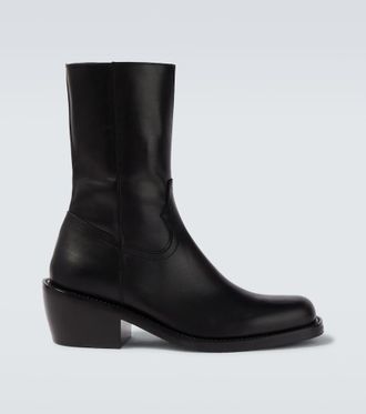 Dries Van Noten Leather ankle boots