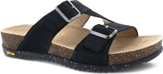 Dansko Womens Dayna Suede Sandals In Black Suede