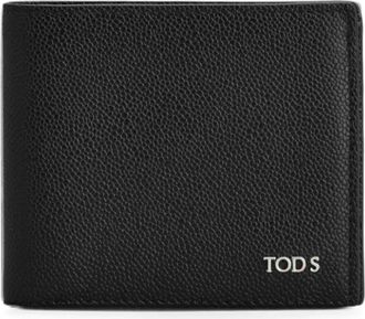 Tod's Caviar Baby Portemonnee 10.5X9 - Heren - Portefeuilles - Zwart - ONE Size - Accessoires
