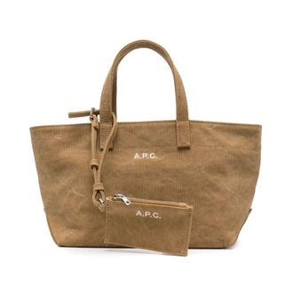 A.P.C. Le Drummer Tote - female - A.P.C. - Shopping Bags - Beige - ONE SIZE - Bags