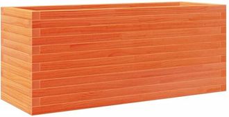vidaXL Garden Planter Wax Brown 110x40x45.5 cm Solid Wood Pine Vidaxl