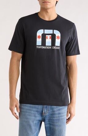 Travis Mathew Illinois Noise Graphic T-Shirt in Black at Nordstrom Rack, Size X-Large