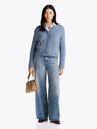 Tommy Hilfiger High Rise Wide Leg Jeans