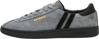Patrick Mens Monaco Suede Cupsole Trainers (Charcoal/Black) - Size UK 11