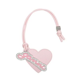 Ganni Keyrings, female, Pink, Size: ONE SIZE Bou Heart Mirror