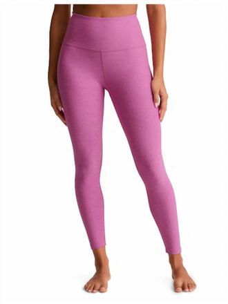 Beyond Yoga Caught In The Midi High Waisted Legging In Sunset Violet Heather