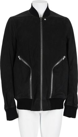 Rick Owens Heizer Flight Lamb Leather Bomber Jacket