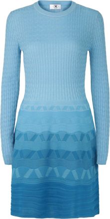 M Missoni Wave-Pattern Long Sleeve Dress