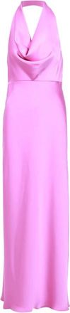 Simona Corsellini Kleedjes, Dames, Roze, M, Mouwloze Viscose Jurk