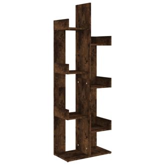 vidaXL Estanter&iacute;a Madera Contrachapada Roble Ahumado 48x25,5x140 Cm Vidaxl