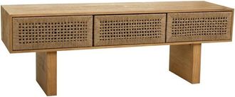 Wanderlust Deco Wanderlust Deco - Mueble Bajo De Madera Y Cuerda Trenzada Marr&oacute;n 130x36x45