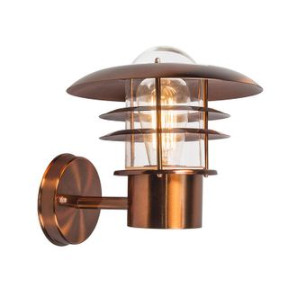 QAZQA Appliques prato - Moderno - Acciaio inossidabile,Vetro - Rame - Tondo Max. 1 x Watt - Qazqa