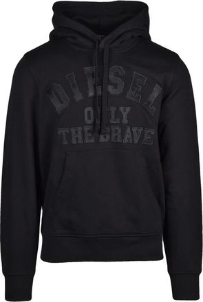 Diesel Hoodies & sweatvesten, Heren, Zwart, L, Katoen, Hooded Sweatshirt