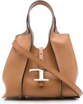 Tod's T Timeless Mini Leather Tote