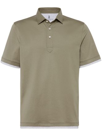 Brunello Cucinelli Polo leggera - Verde