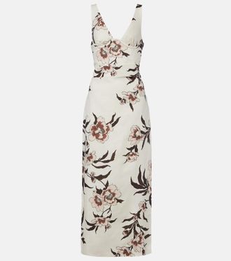 Sir. Floral linen maxi dress