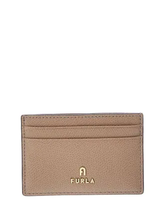 Furla Camelia Leather Card Case