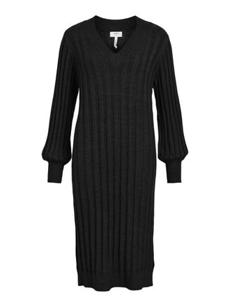 Object Womens Objalice L/S Knit Dress Noos, Black, M