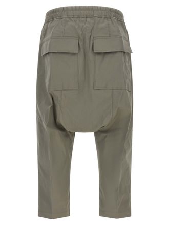 Rick Owens Mens Gray Cotton Cropped Pants