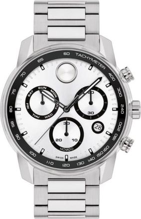 Movado Bold Verso Chronograph Quartz White Dial Mens Watch 3600905