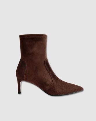 Mi-Mai Ophelia Pointed Toe Ankle Boot in Chocolate at Nordstrom, Size 4