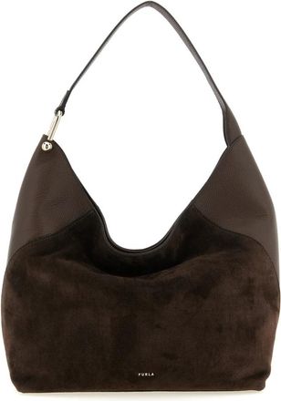 Furla Lara Large Schoudertas - Dames - Schoudertassen - Bruin - ONE Size - Leer - Tassen