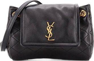 Saint Laurent Nolita Satchel Quilted Leather Mini crossbody bag - Nero